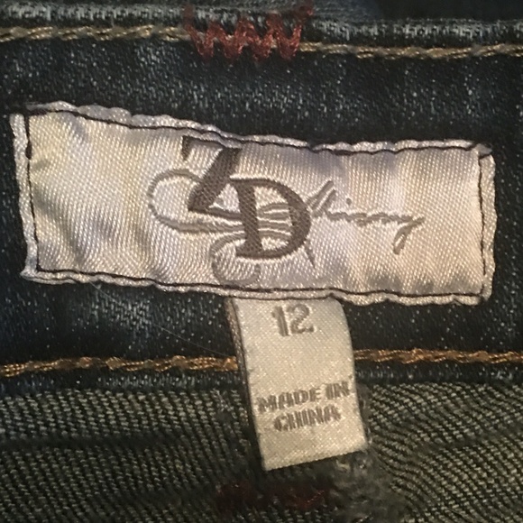 ZD Cropped Jeans with Stitching - Capri - Size 12 - Picture 6 of 8